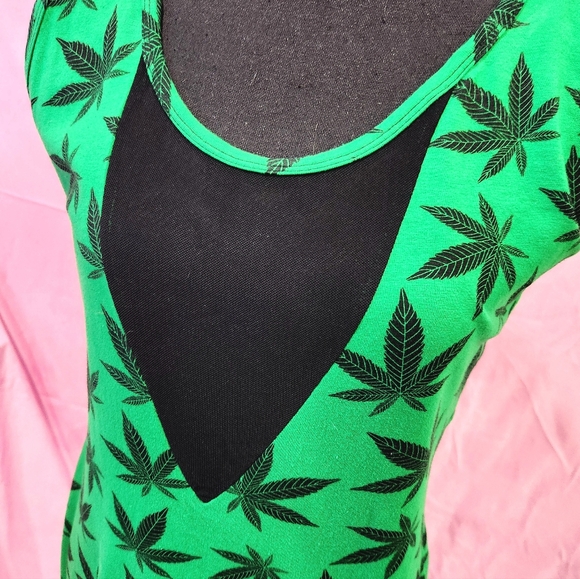 Switchblade stiletto green 420 vamp wiggle dress size xl pinup goth - Picture 7 of 10